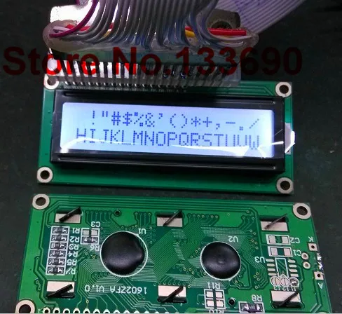 2 шт./лот 16X2 1602 162 ЖК-символьный ЖК-дисплей LCM белая подсветка FSTN серый цвет высокое