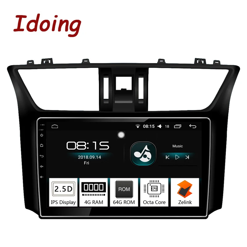 Idoing 10 2 &quot2.5D ips автомобильный Android 8 0 радио Vedio мультимедийный плеер Подходит для