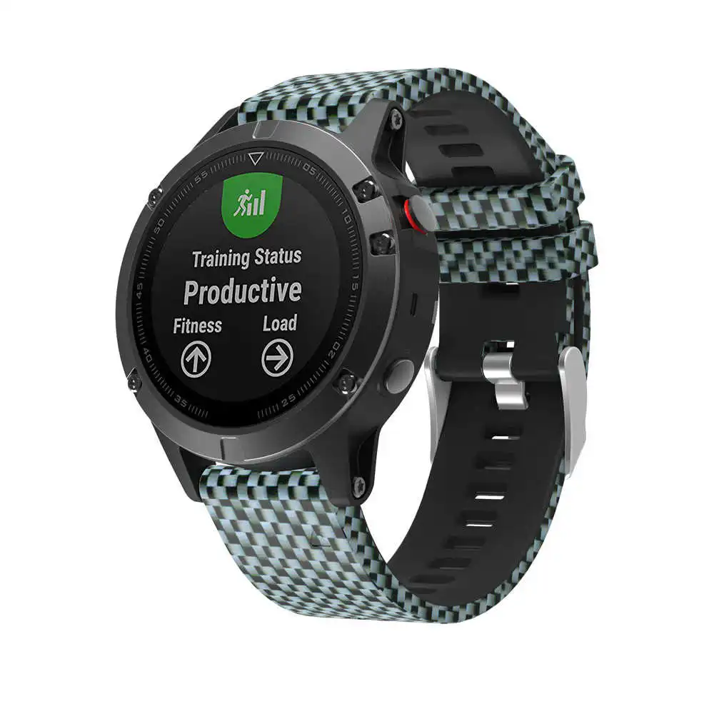 Сменный силиконовый ремешок для умных часов быстрая установка мягкий Garmin Fenix 5 GPS