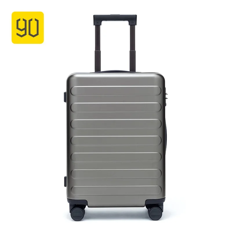 Silence Grey NINETYGO 90FUN PC чемодан на колесиках для путешествий переноска на колесиках TSA замок бизнес отдых для школы самолет унисекс - Цвет: Silence Grey