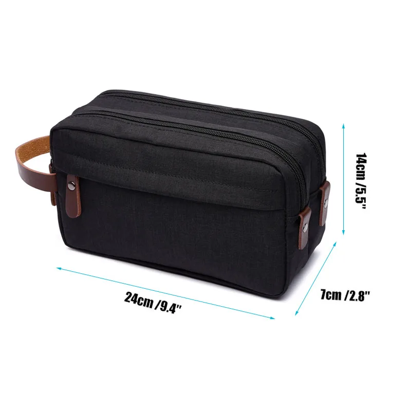 Мужская дорожная косметичка высокого качества Женская портативная двухслойная