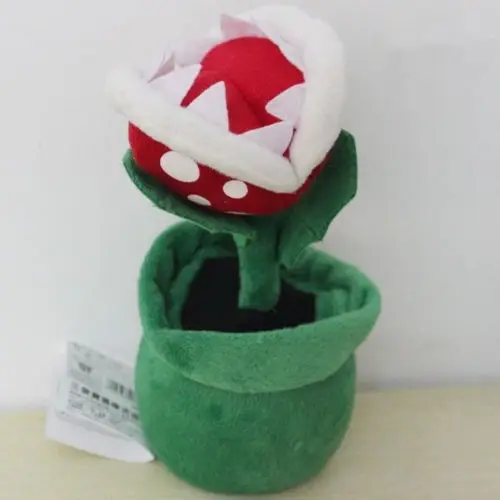 Super Mario Bros Пиранья завод 19 см мягкая плюшевая кукла игрушка детские мягкие игрушки