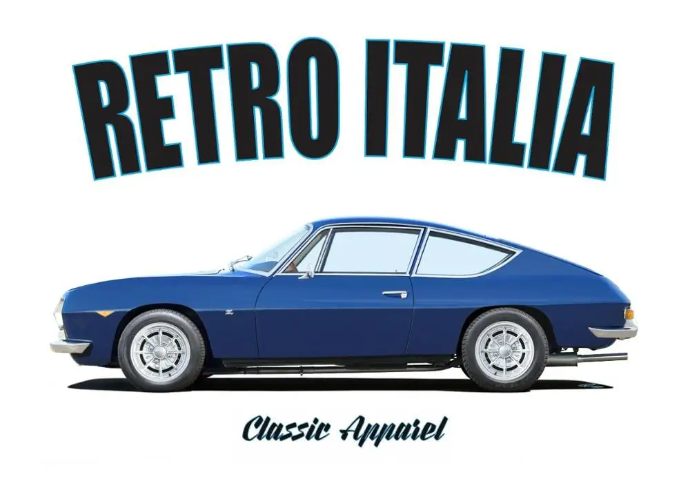 Футболка Lancia Fulvia загато ретро Италия классический автомобиль. Итальянские