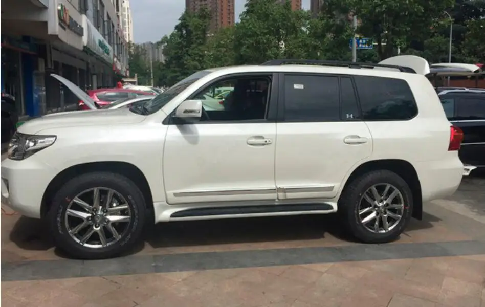 Автомобильные беговые доски боковые шаговые педали Nerf бары для Toyota LAND CRUISER LC200