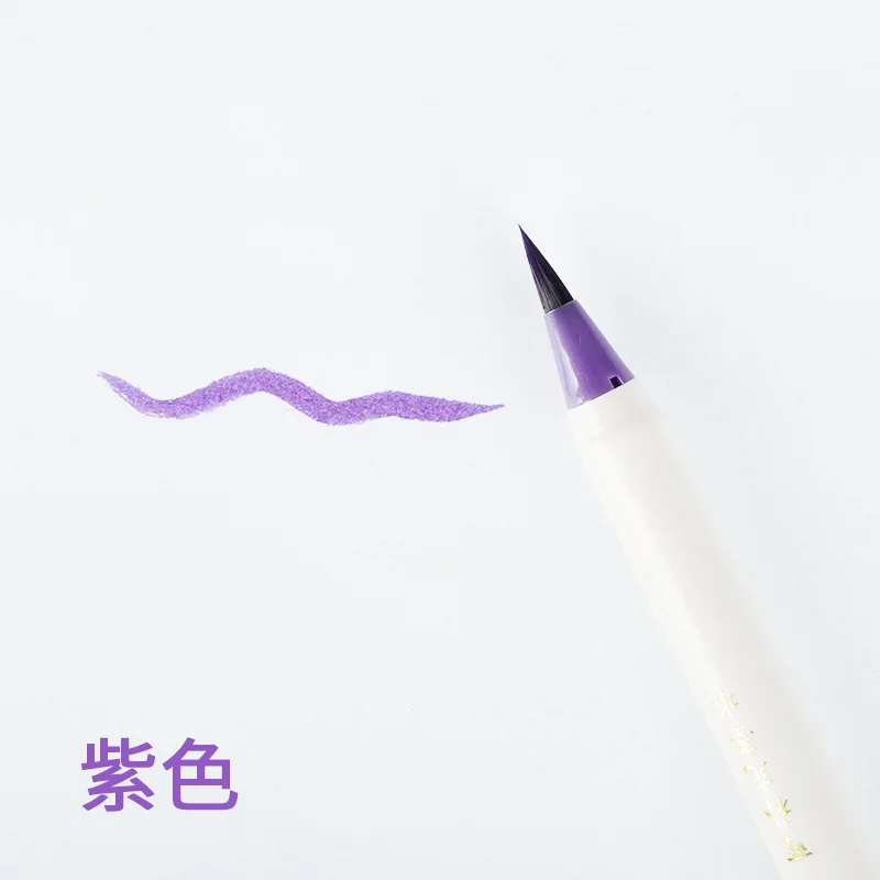 M 1 шт. мягкая кисть каллиграфия ручка Акварельная маркер кисть Fineliner художественные маркеры мультяшный Дизайн Эскиз манга графическое рисование - Цвет: M