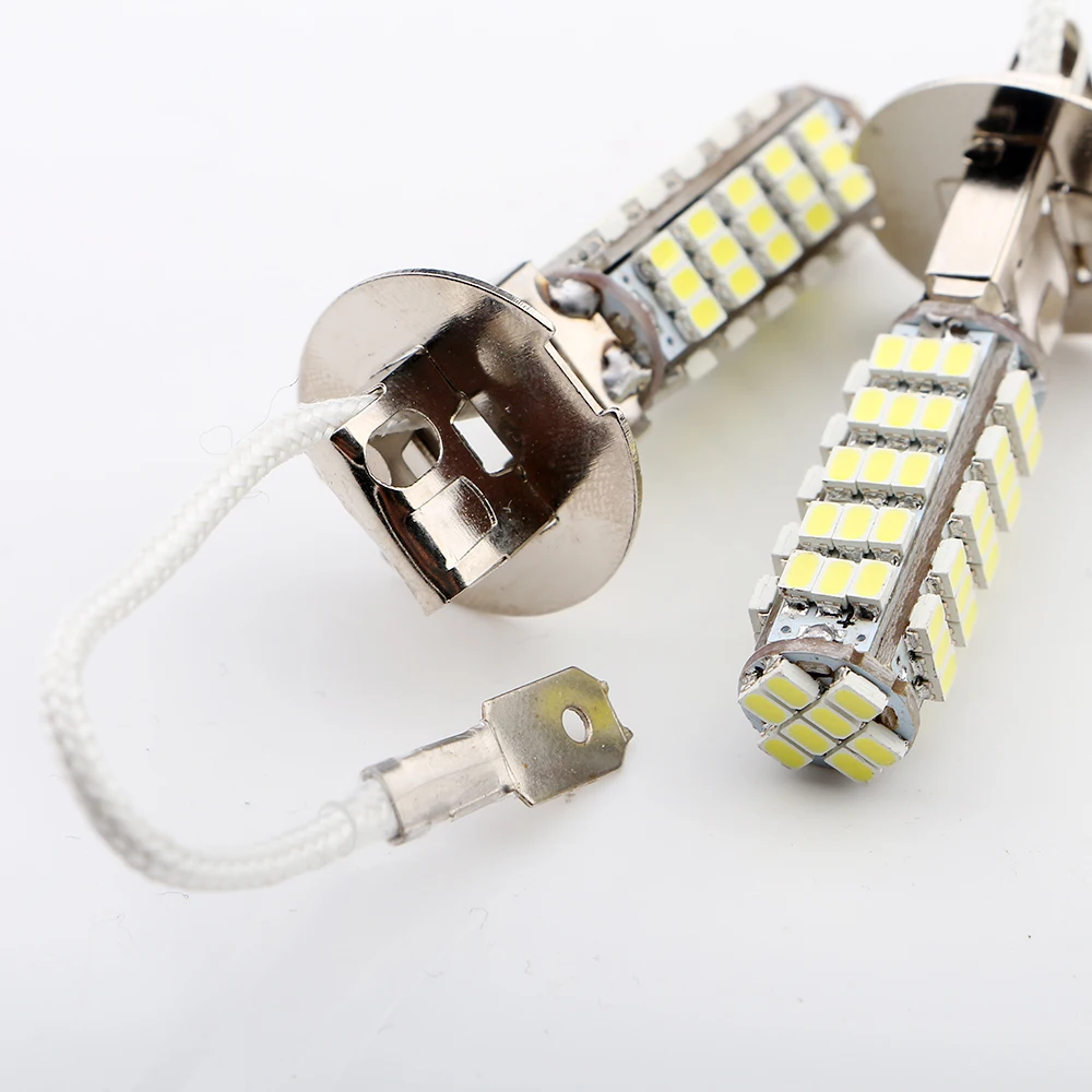 50 шт./лот автомобиль H3 1206 68 SMD светодиодсветодиодный белая лампа