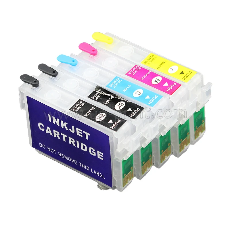 5 шт. T0711H * 2 T1002 T1003 T1004 многоразового картридж для EPSON B1100/BX310FN|ink cartridge|ink cartridge for