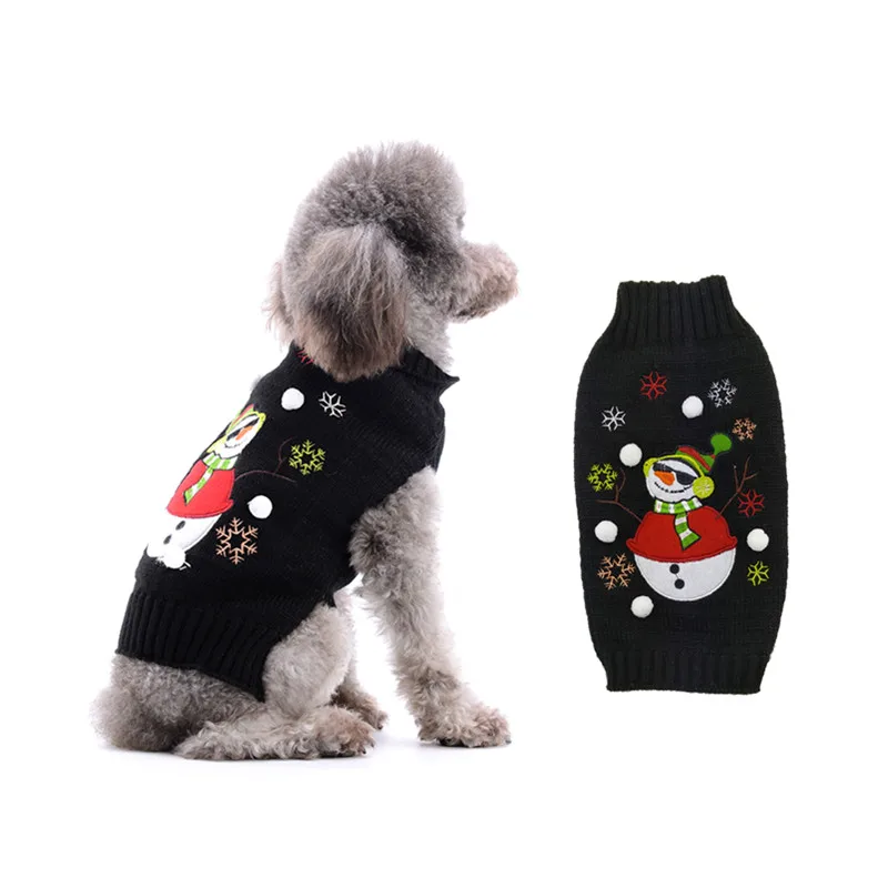 Рождественская одежда для домашних животных DOGGYZSTYLE красный свитер собак джемпер