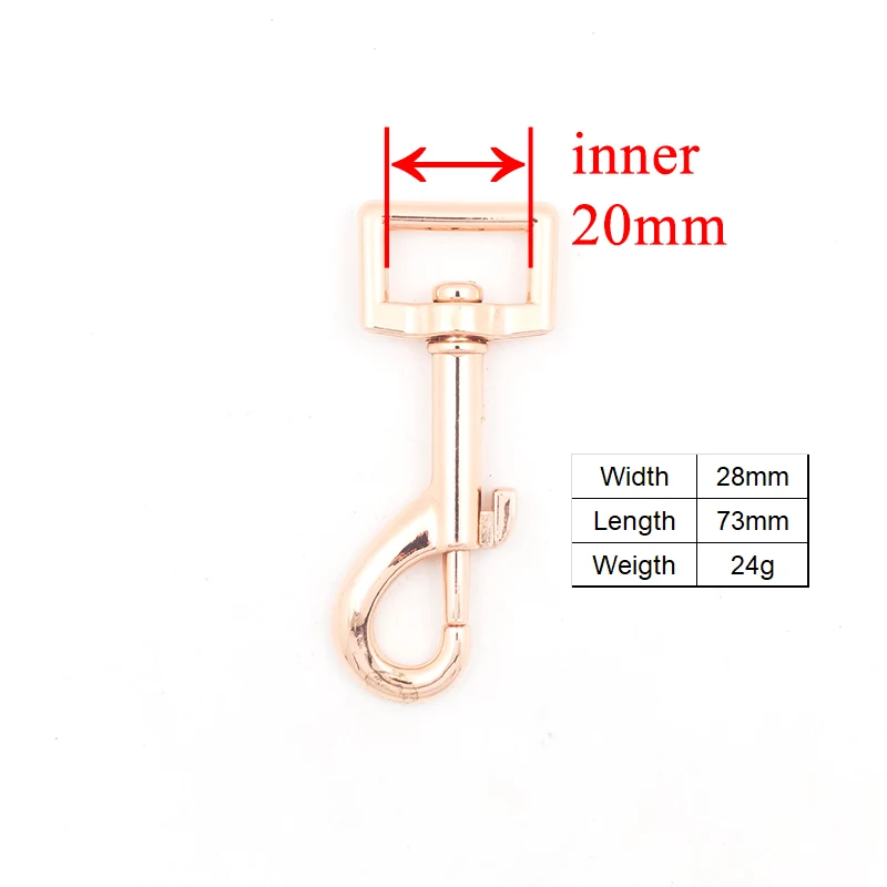 

50pcs/lot Swivel clasps metal dog clasp hook buckle durable hardware for 20mm webbing Zinc Alloy diy dog leash parts PK20M