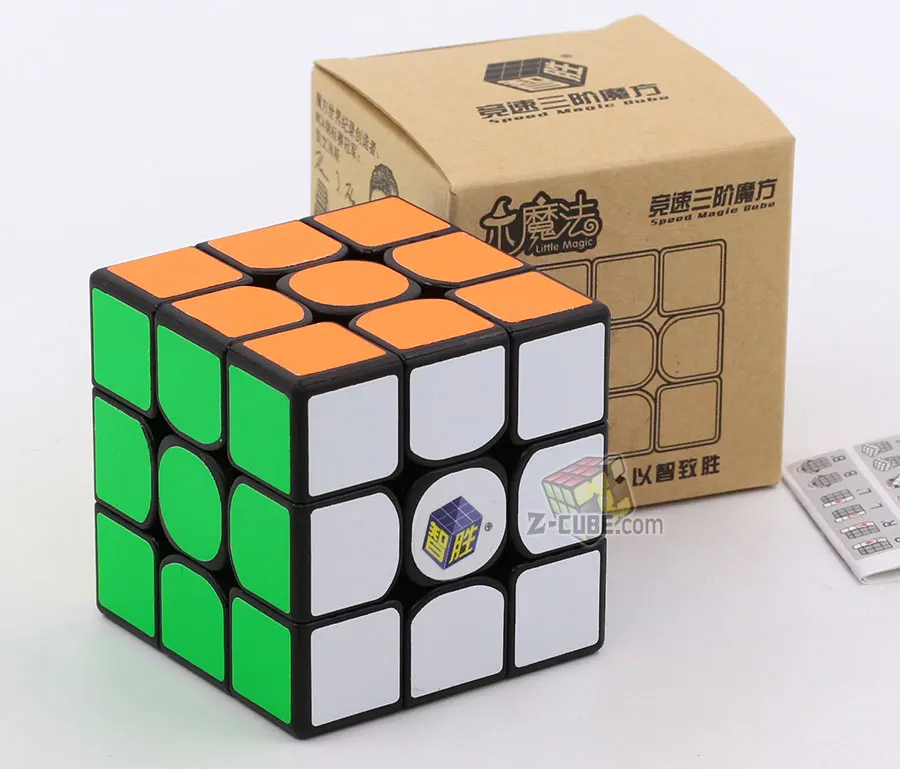 Little Magic 3x3 Blk Игра, головоломка, волшебный куб, YuXin Единорог V2 версия 2 KYLIN м 3x3x3 немного волшебства 3x3 пирамиды megamin x секретная коробочка Профессиональный Кубик Рубика - Цвет: Little Magic 3x3 Blk