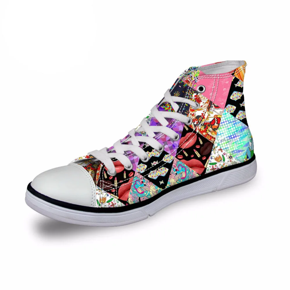 WHEREISART/Модная классическая Вулканизированная Женская обувь в стиле пэчворк с