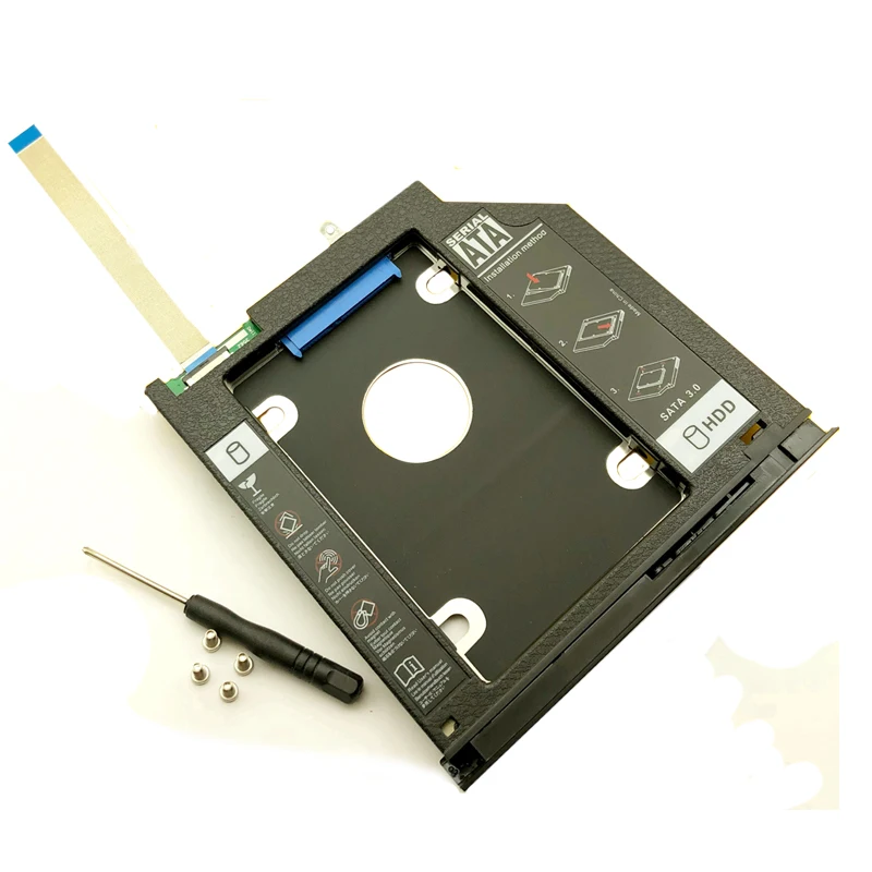 Новый 2 й SSD HDD Caddy для Dell 3467 3468 3478 3562 3567 3568 3576 3578 жесткий диск 9 5 мм|Компьютерные