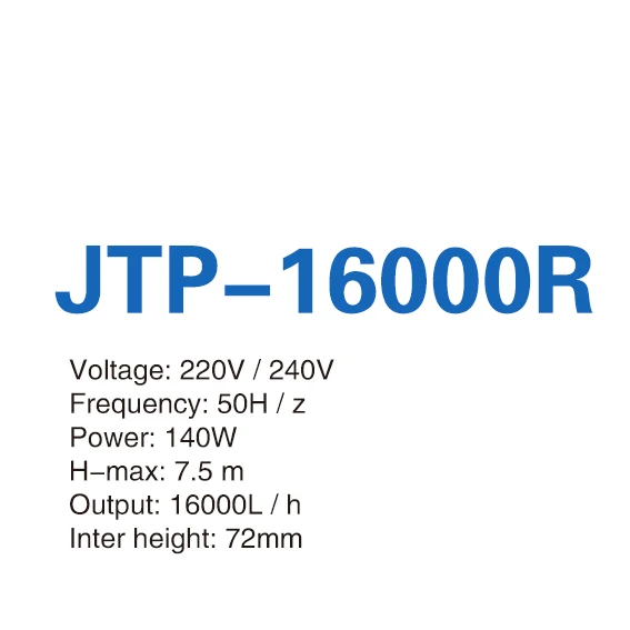 JTP 16000R 140W SUNSUN аквариумный насос 220 В аквариумные насосы с переменной частотой аквариумные рыбки для погружных насосов JTP4000R-JTP16000R - Цвет: JTP 16000R 140W