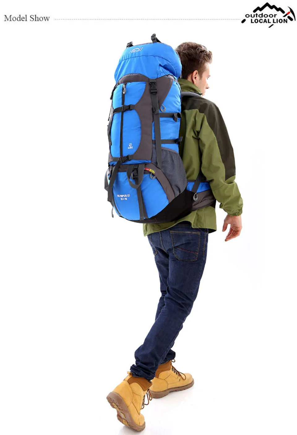 Местный лев профессиональная альпинистская сумка большой емкости 65л Открытый Дорожный рюкзак походный кемпинг мужская и женская сумка через плечо