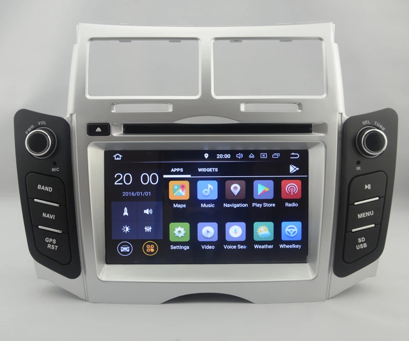Восьмиядерный IPS экран Android 9 0 автомобильный DVD GPS радио навигация для Toyota Yaris Vitz Belta