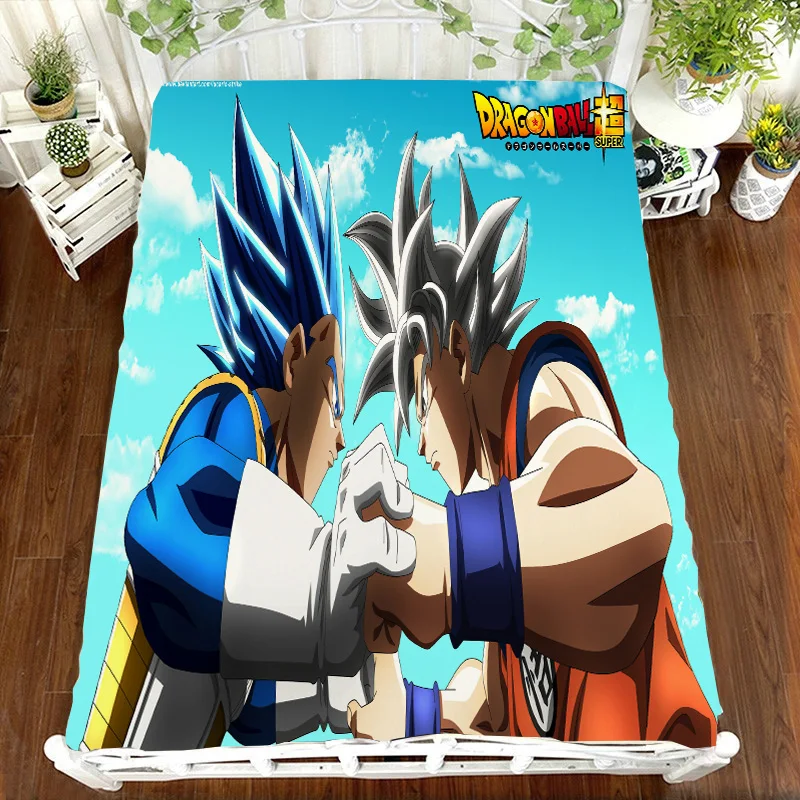 Япония Аниме Dragon Ball Z Супер Saiyan Сон Гоку простыня 3D постельное белье косплей мультфильм печать манга плоский лист