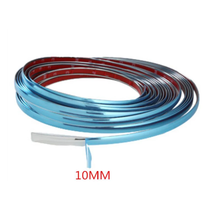 10 мм * м 3 двери автомобиля окна бампер украшения Литье отделка серебро хром
