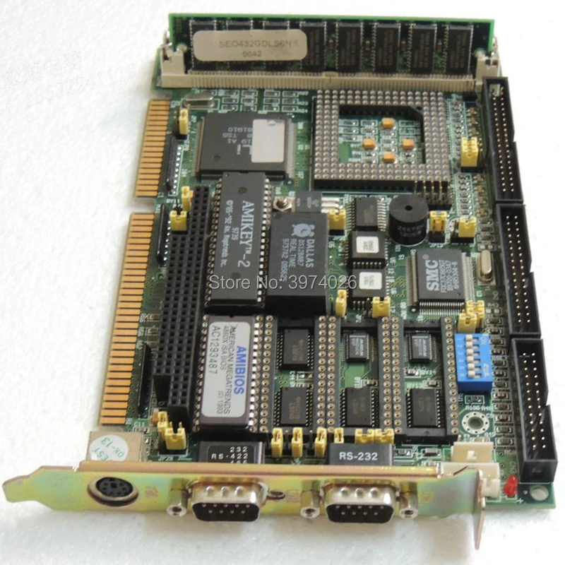 PCA 6143P 486 SX DX INDUSTRIAL REV: B1 полудлинная Промышленная материнская плата|Запасные части|