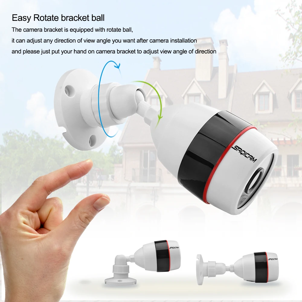 Saqicam 1080 P IP CCTV камера система безопасности 4CH 1080 P IP NVR 2 шт. 1080 P 2MP Пуля Открытый ночного видения комплект камеры наблюдения