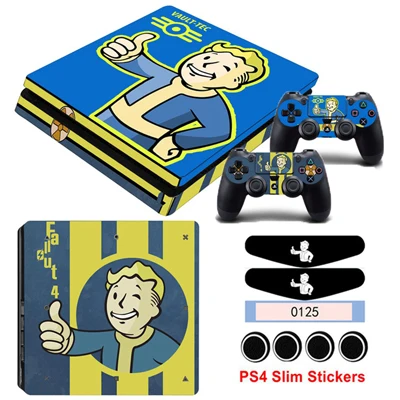 YSP4S-1228 Игровой стиль наклейки для кожи PS4 Slim sticker s Skins для Playstation 4 Slim консоль и контроллер геймпад виниловая Защитная Наклейка - Цвет: YSP4S-1228
