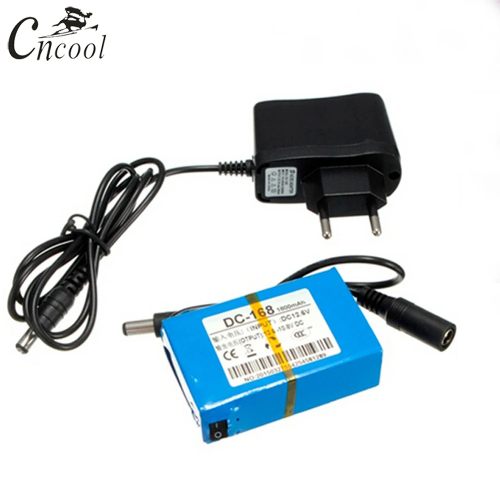 Cncool DC 12V 1800MAH перезаряжаемая портативная литий ионная батарея 1800mAh 168 с вилкой