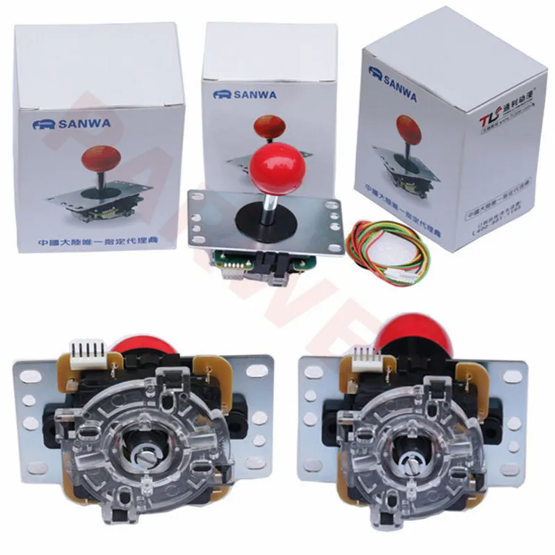 Фирменный JLF-TP-8YT Япония Sanwa Джойстик бой рокер с шариковой верхней ручкой аркадный джойстик часть 4 и 8 способ регулируемый