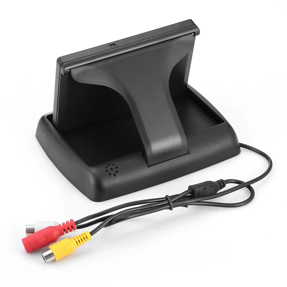 Car Foldable 4.3 inch Screen Display Rear View Monitor Night Vision Reversing Camera Waterproof Parking Monitors System | Автомобили и