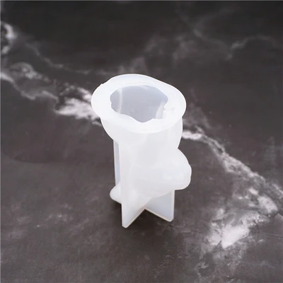 A-rabbit mold 3D Кролик гипсовая силиконовая форма подходит для изготовления пластырь для ароматерапии ремесла глина Подарок diy бетонные подставки основа украшения - Цвет: A-rabbit mold