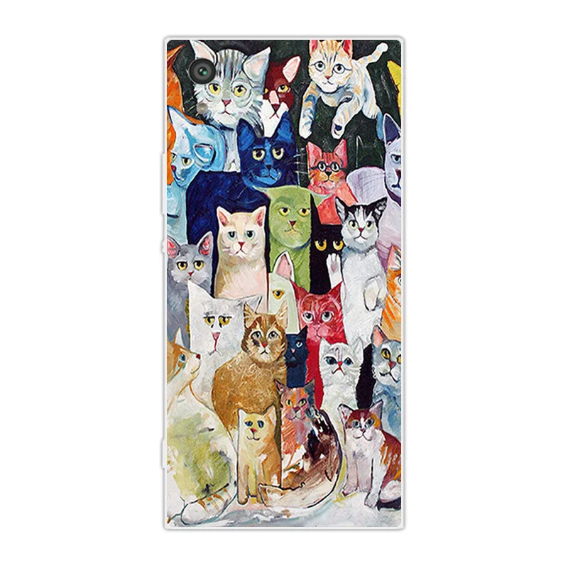 Для sony Xperia XA1 G3112 G3116 Мягкий ТПУ силиконовый Dif Cat Дизайн для sony Xperia Z6 чехол для sony XA1/Z6/XA 1 чехлы для телефонов - Цвет: 17