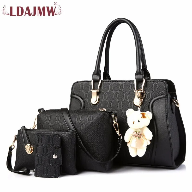 LDAJMW 4 шт./компл. женская сумка женские сумки через плечо сумка|bolsa feminina|bag women handbagset