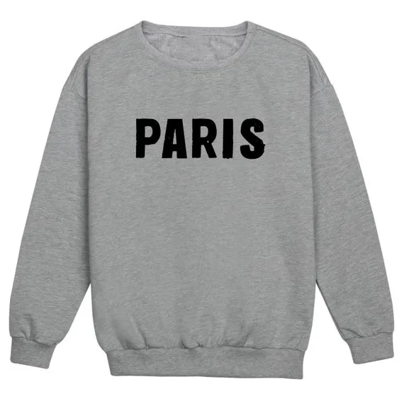 Sugarbaby Paris джемпер унисекс Women Fun Tumblr в стиле хипстер и Свэг модный гранж слоган