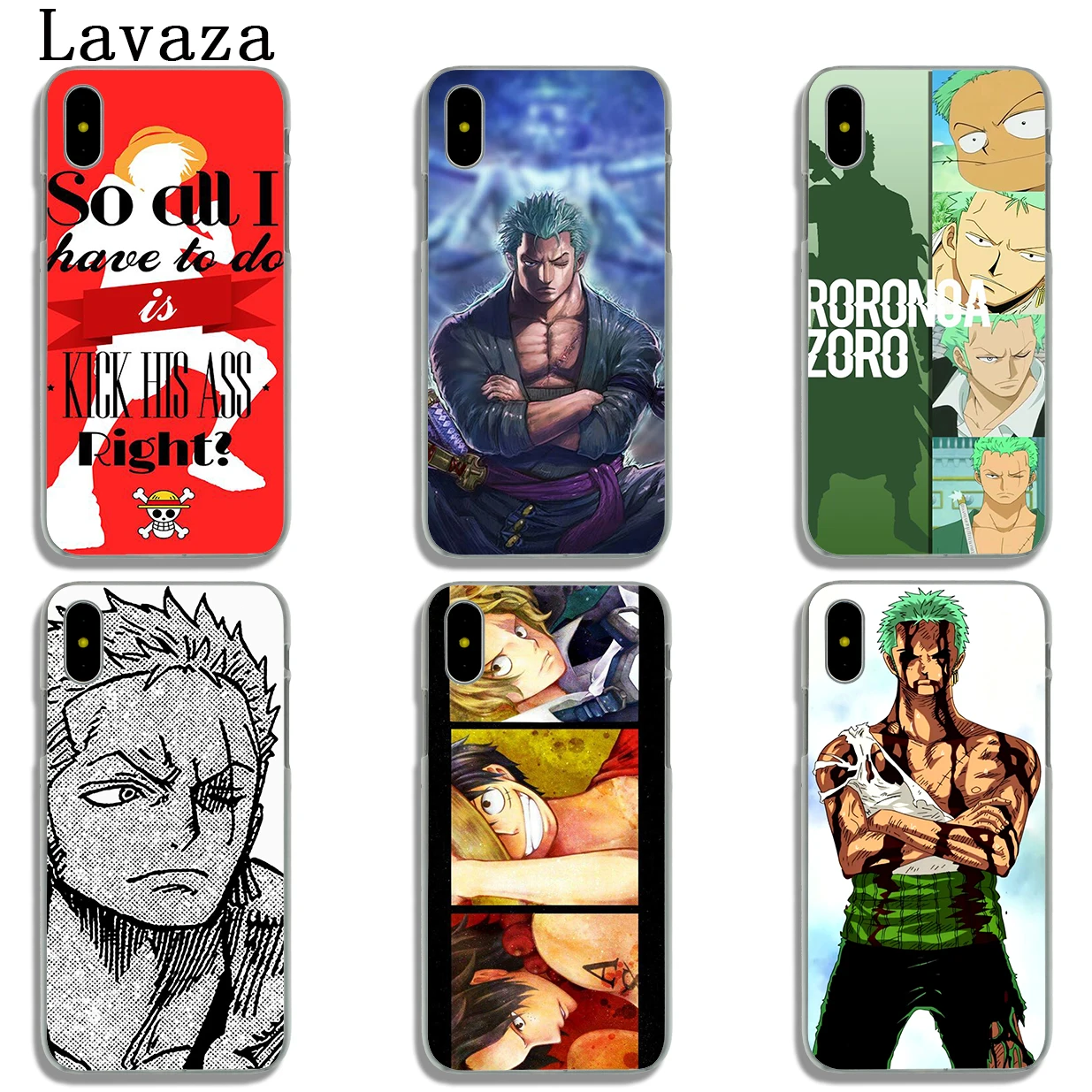 Твердый чехол для телефона Lavaza One Piece Roronoa Zoro iPhone XR X XS 11 Pro Max 10 7 8 6S 5 5S SE 4S 4|phone cases|case