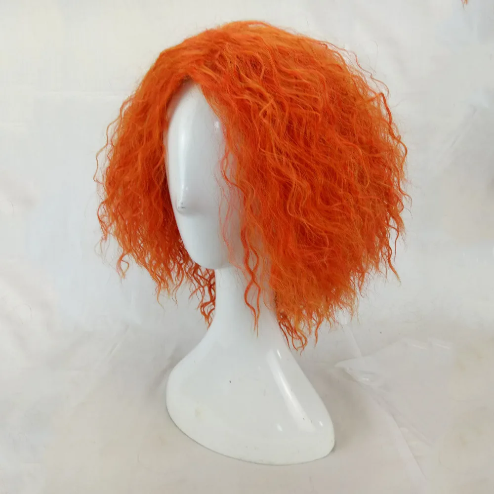 HAIRJOY Mad Hatter Косплей кудрявый парик синтетические волосы для женщин средней длины оранжевый парики Высокая температура волокна