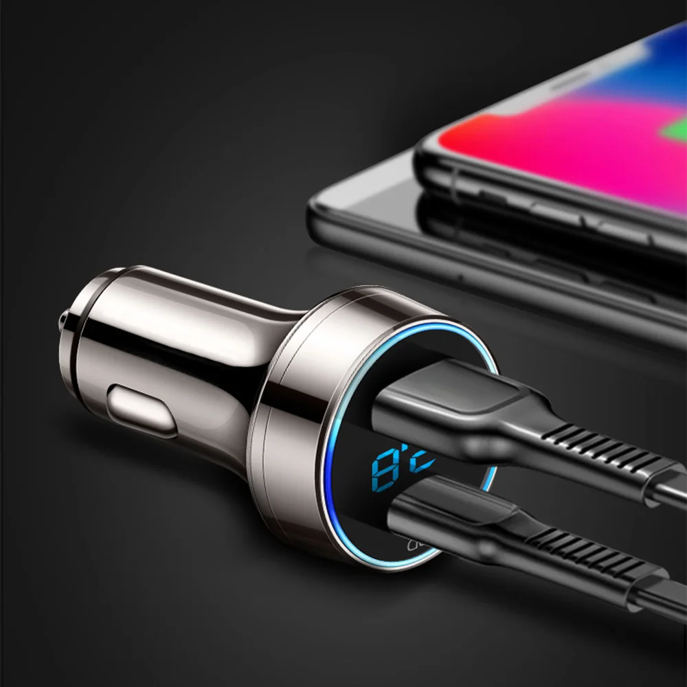 POWSTRO 6A 18 Вт USB 3,0 быстрое зарядное устройство с type-C PD мобильное зарядное устройство автомобильное зарядное устройство адаптер для телефона планшета ПК