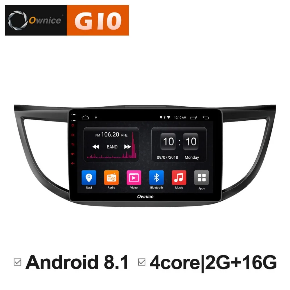 10 1 дюймовый четырехъядерный Android 8 2 Гб ОЗУ автомобильный DVD плеер для Honda CRV CR V 2012