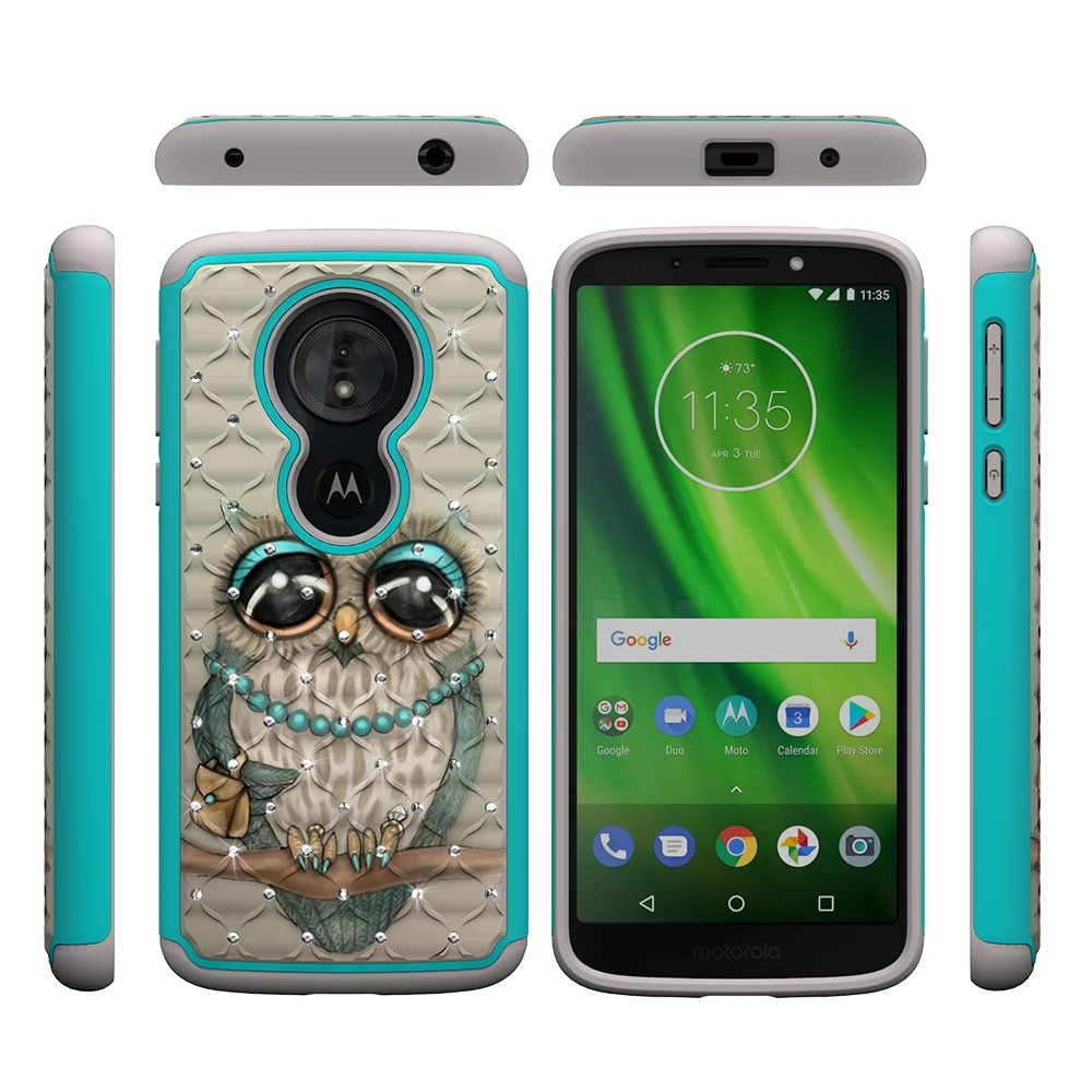 Сверхпрочный чехол для Motorola Moto Z3 E4 E5 G5 G6 G7 играть круиз Bling бабочка цветок силиконовый чехол для Google Pixel 3 XL