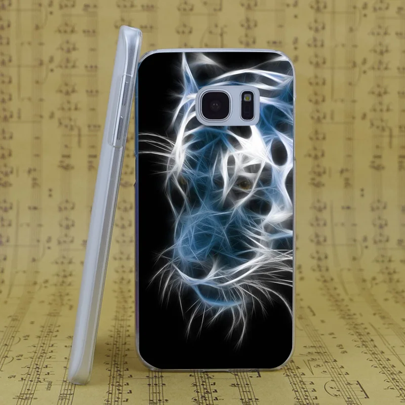 Dream Фокс b4021 Тигр световой светящиеся Прозрачные Жесткий Чехол для Samsung Galaxy S 4 5 6 7 8