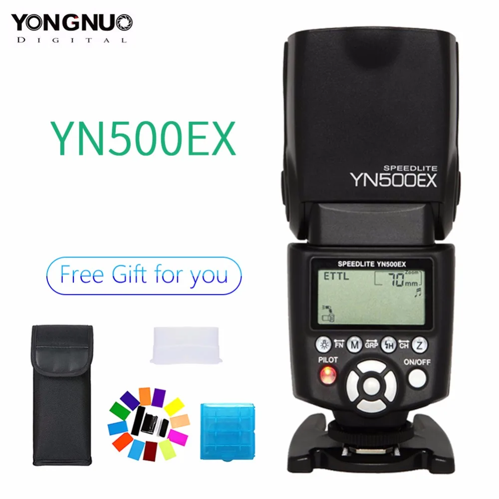 Yongnuo YN500EX YN 500EX YN500 EX Вспышка Speedlite Speedlight 1/8000s GN53 TTL для Canon 700D 650D 6D 7D 600D 400D 50D