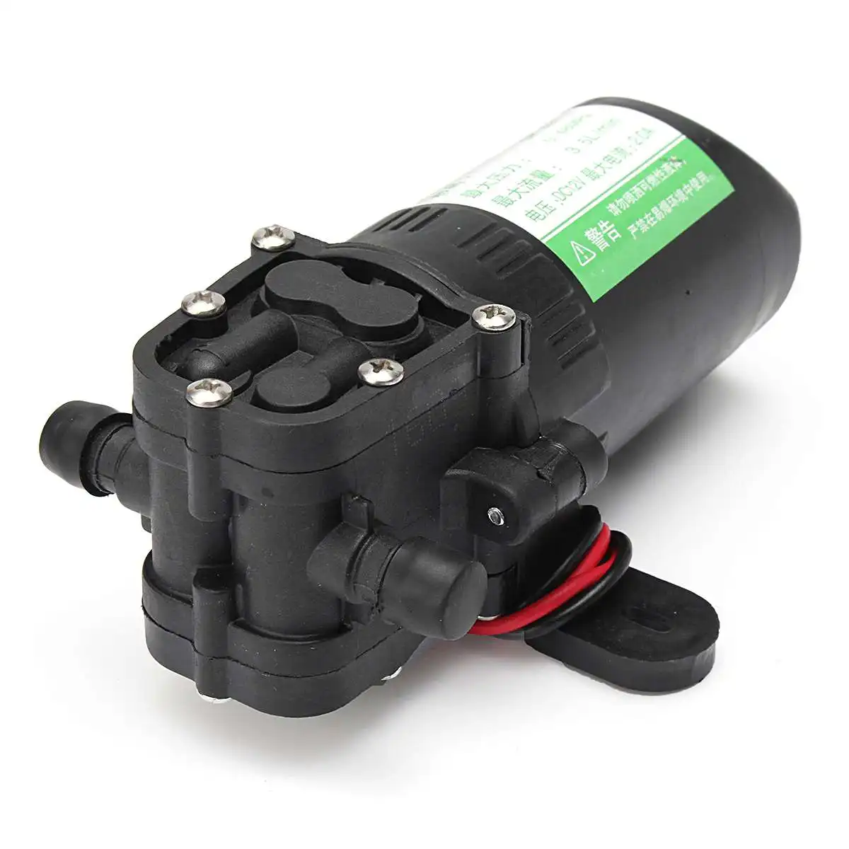 2 Прочный DC 12 В 70PSI 3.5L/мин сельскохозяйственный Электрический водяной насос черный мембранный распылитель воды высокого давления автомойка 12 В - Напряжение: 2