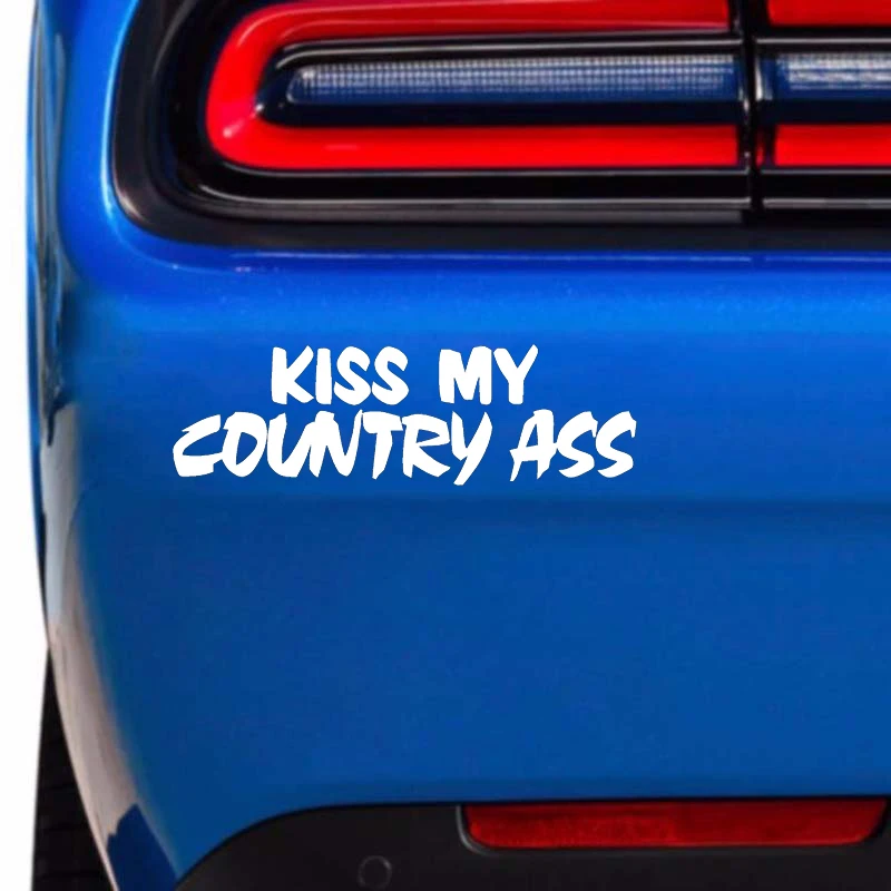 Виниловая наклейка Kiss My Country для стайлинга автомобиля грузовика дизельного