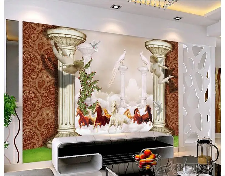 Индивидуальные 3d фото обои ТВ фрески римская колонка 8 Рис. 3 d установка стены