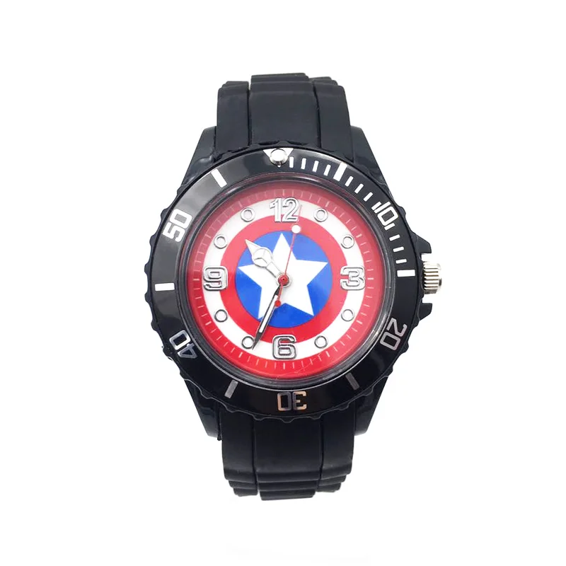 3D мультфильм Reloj часы мальчик мода дети аналоговые кварцевые черный PU ремень