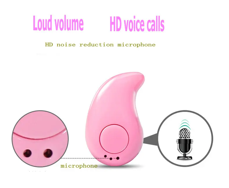 Мини стерео гарнитура Беспроводные Bluetooth Наушники V4.1 Handfree с универсальным для