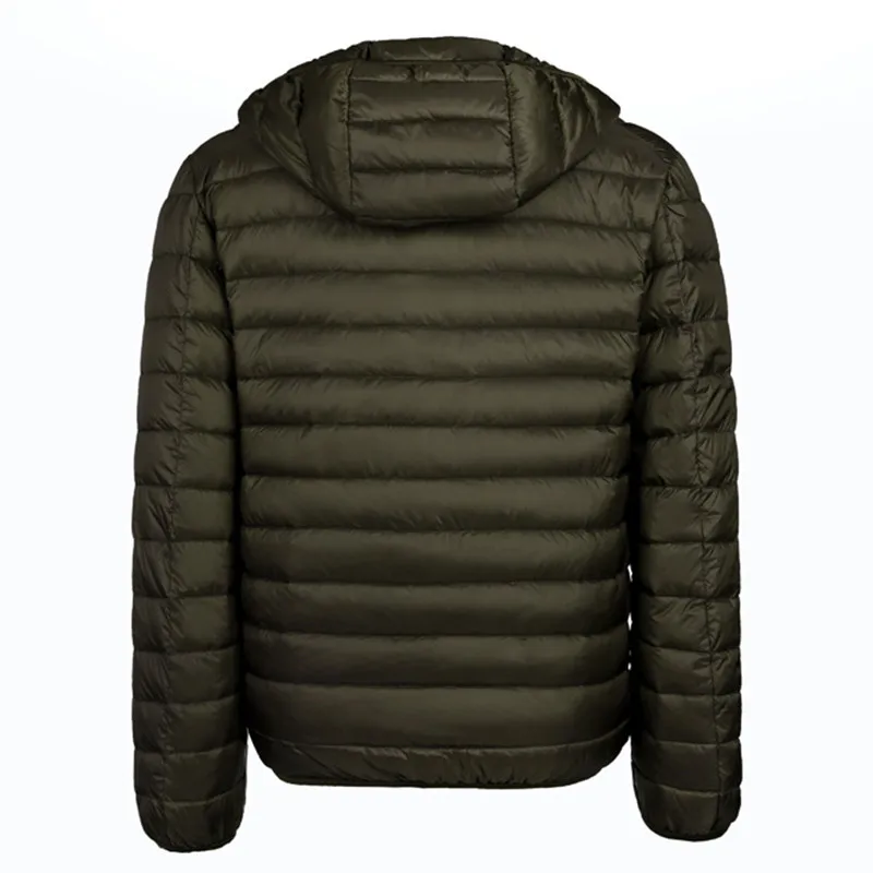 2020 Новое поступление пуховик белого цвета на утином пуху Для мужчин осень-зима