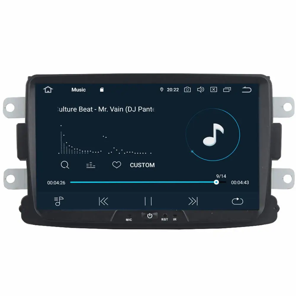 Автомобильный приемник COIKA PX6 с 8 &quotAndroid 9 0 GPS радио для Renault Duster Sandero Logan Lada Dacia 4 Гб + 64