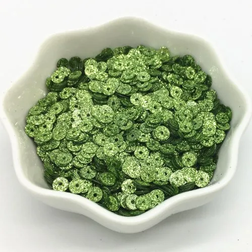 Light green 4 мм блестки с блестящей пудрой ПВХ блестки для шитья Ремесло с 1 боковым отверстием Diy аксессуары для одежды 20 г - Цвет: Light green