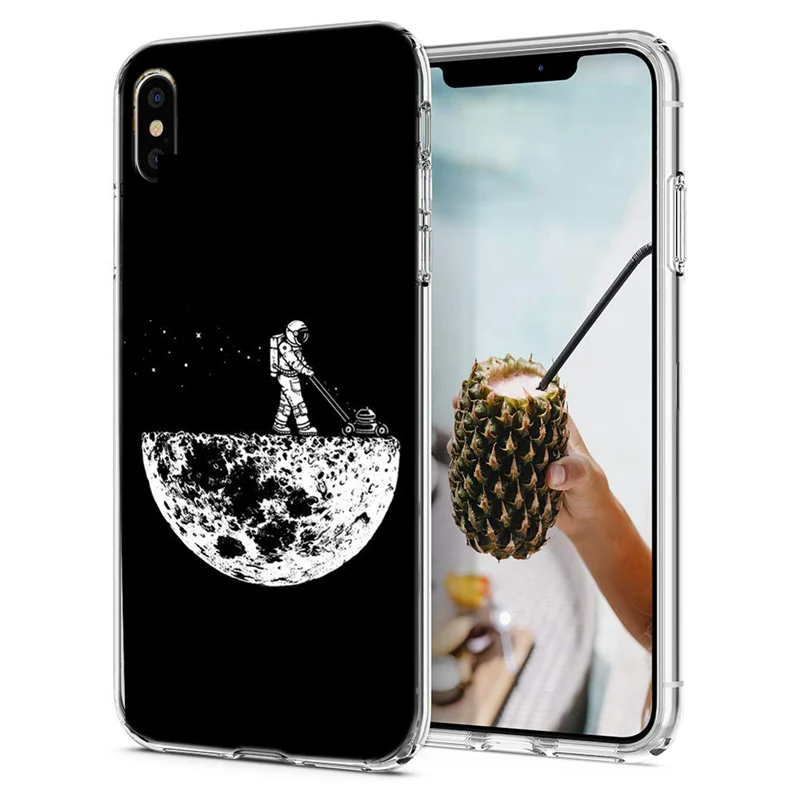 Забавный мягкий чехол из ТПУ для iPhone 7 8 Plus X 6 S прозрачный силиконовый XS Max XR Capa M138 |