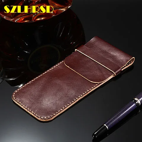 

SZLHRSD Genuine Leather phone bags For ASUS ZenFone 5 Lite/5Q ZC600KL Cases Flip cover slim pouch stitch sleeve