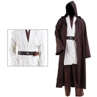 hot sell jedi master obi wanben kenobi cosplay costume tunic suit free shipping size xs 3xl jacket coat