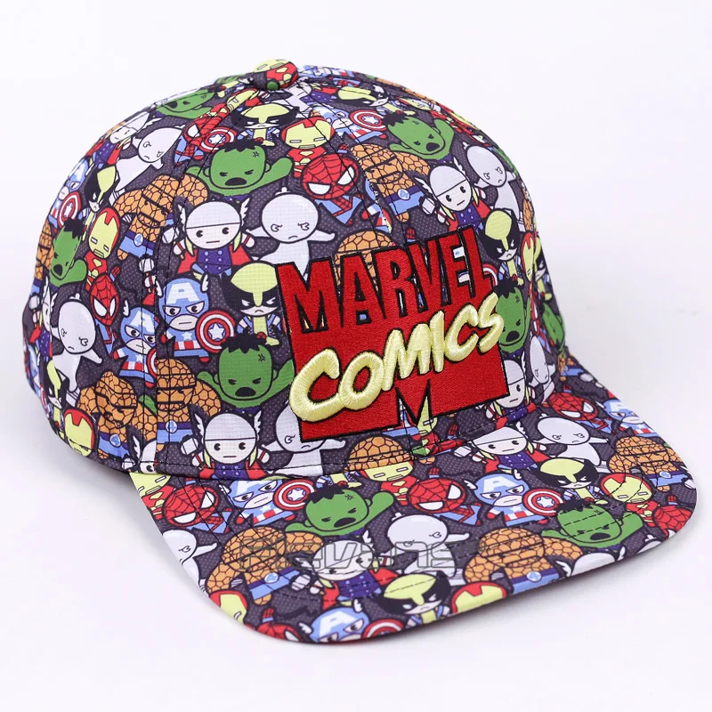 Marvel Comics, Мстители, Мужская/Женская Мода, бейсболка, мультяшная регулируемая бейсболка, уличная хип-хоп кепка s